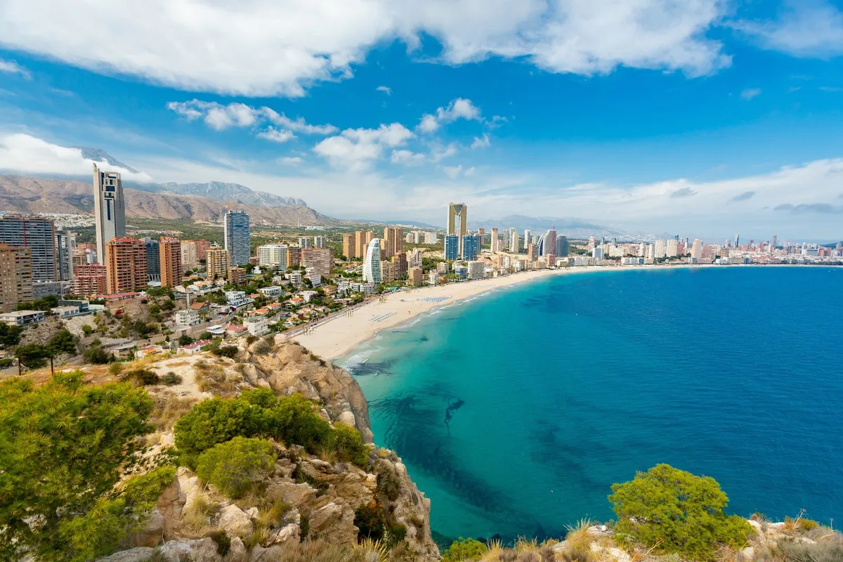 Vista aérea de Benidorm