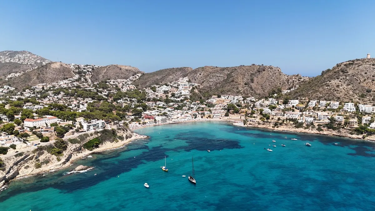Vista aérea de Moraira