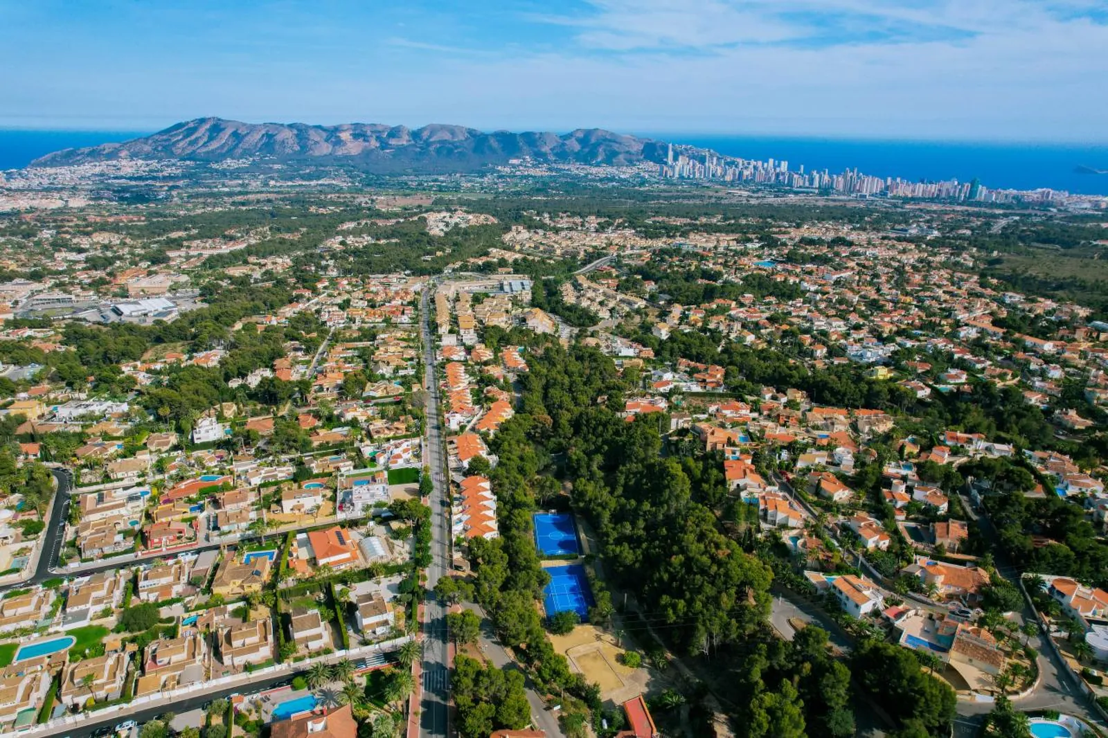 Vista aérea de La Nucía